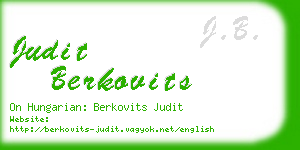 judit berkovits business card